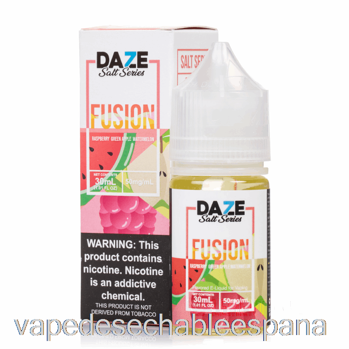 Vape España Frambuesa Manzana Verde Sandía - 7 Daze Fusion Salt - 30ml 30mg